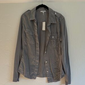 James Perse Charcoal Utility Jacket